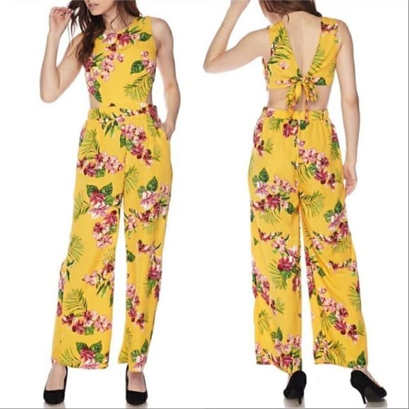 FLORAL JUMPSUIT - Picture 2 of 2